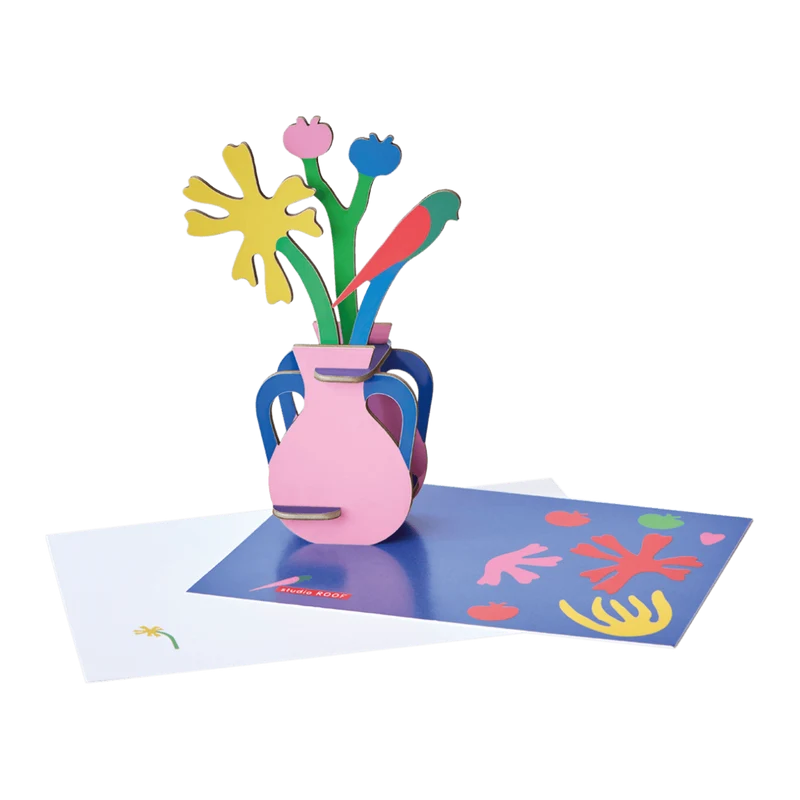 Carte à souhaits+ bouquet - Bouquet Matisse