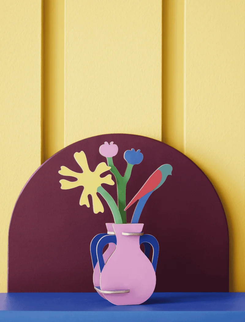Carte à souhaits+ bouquet - Bouquet Matisse