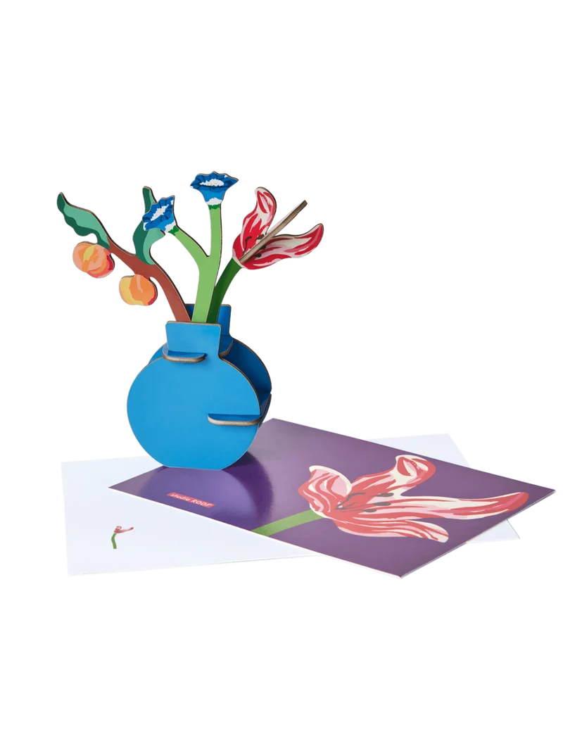Carte à souhaits+ bouquet - Bouquet des maîtres
