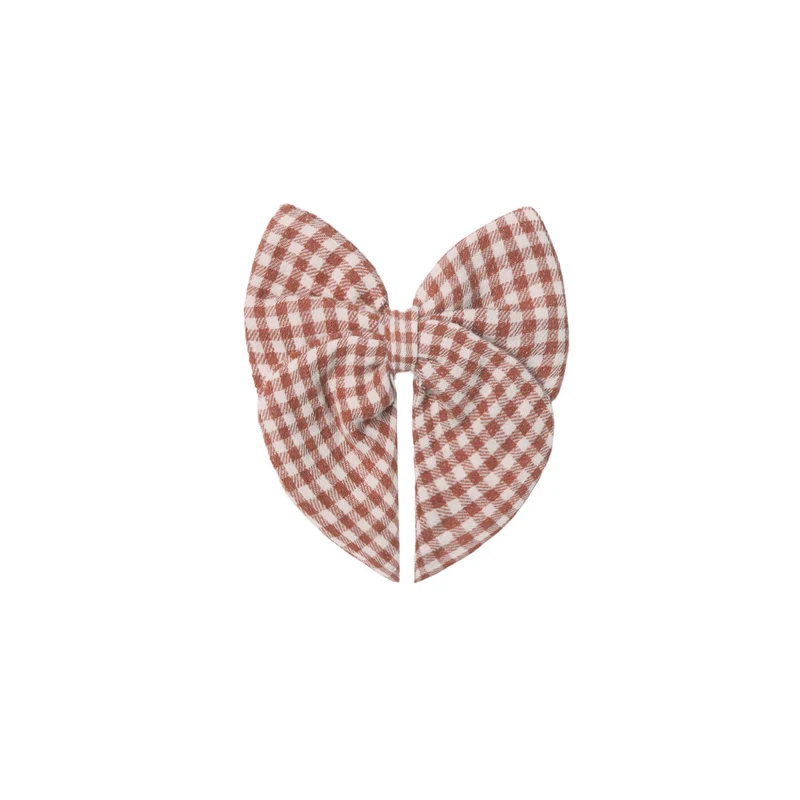 Boucle sur pince - Red gingham