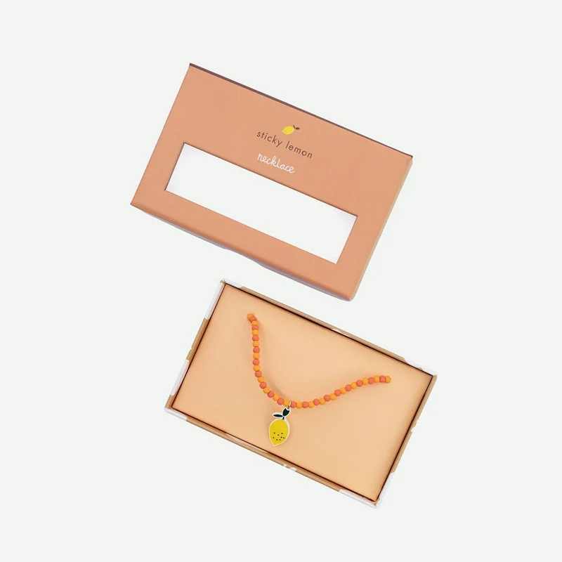 Collier pour enfant | Lemon - Yellow + orange juice