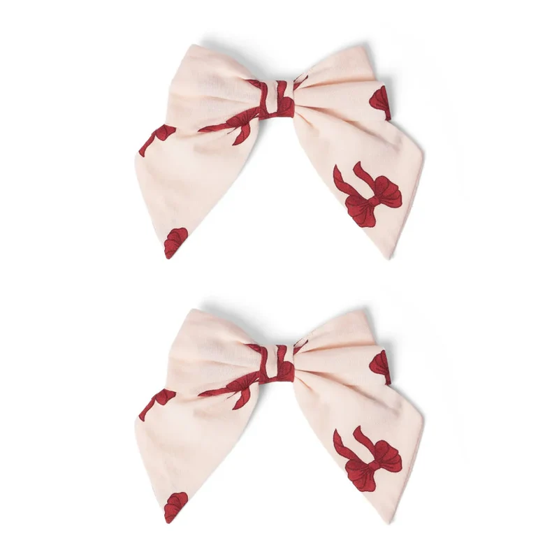 Duo pinces en boucle | Tori - Rouge