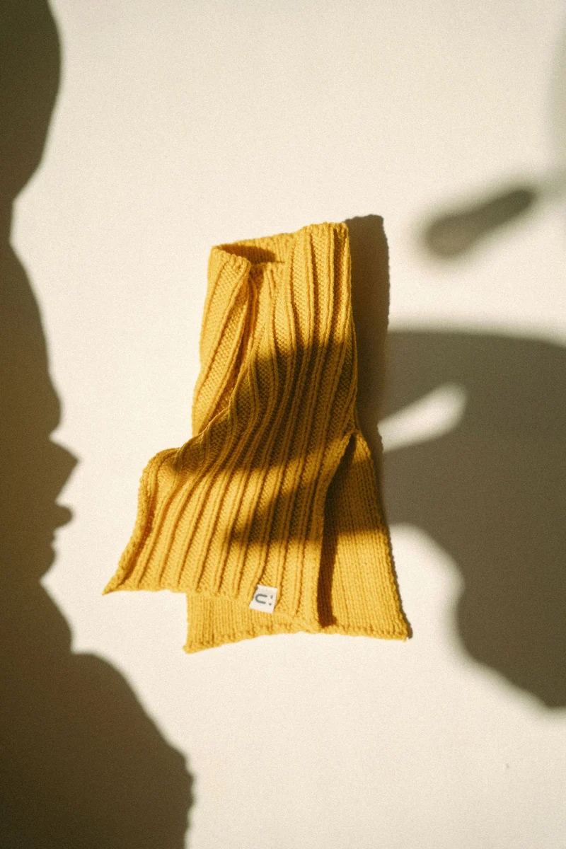 Cache-cou SORBET à panneaux | laine mérinos - AW25