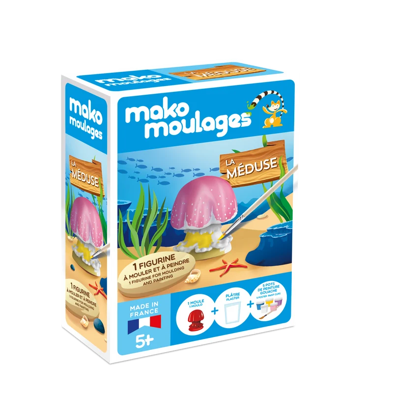 Kit créatif moulage + peinture - Méduse
