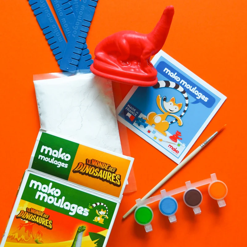 Kit créatif moulage + peinture - Diplodocus