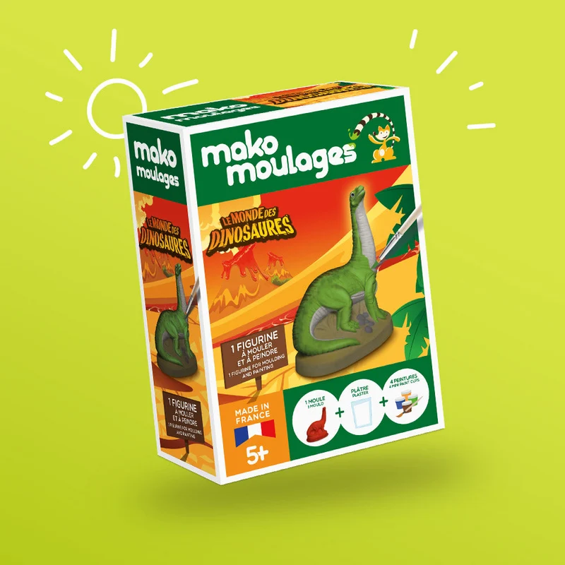 Kit créatif moulage + peinture - Diplodocus