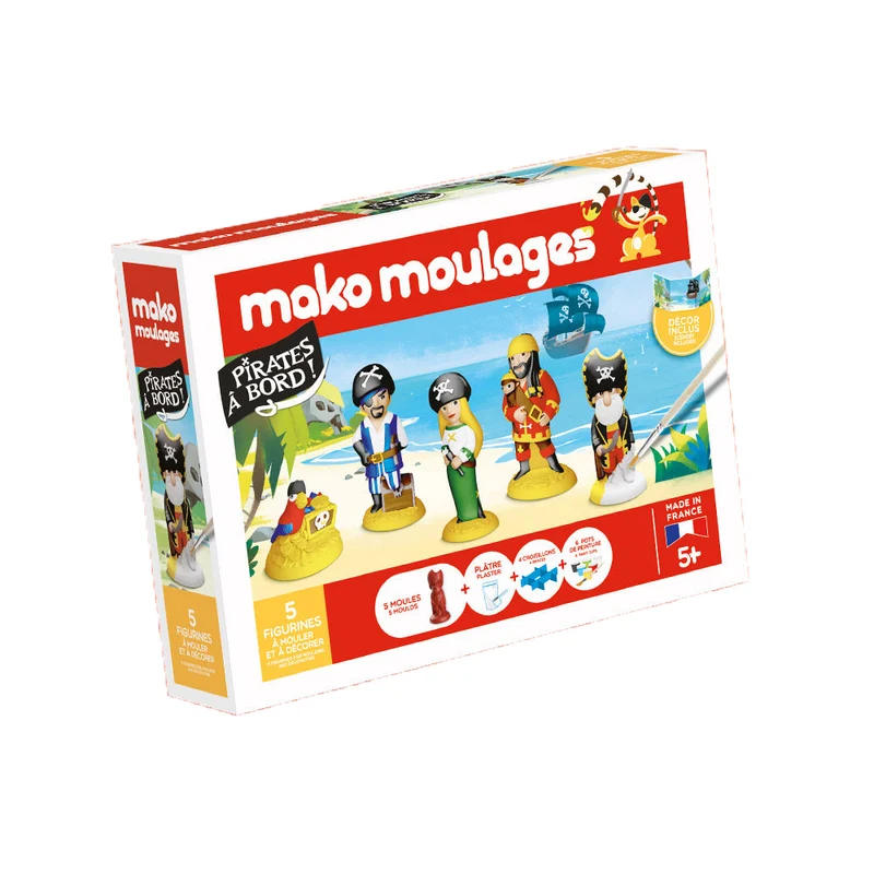 Kit créatif moulage + peinture (4) - Pirates à bord