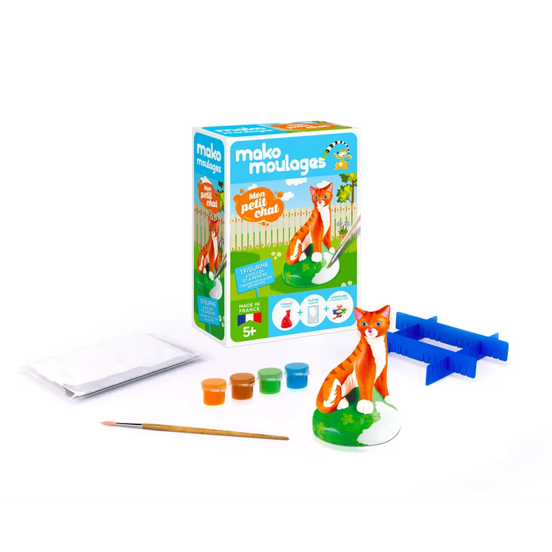 Kit créatif moulage + peinture - Chat