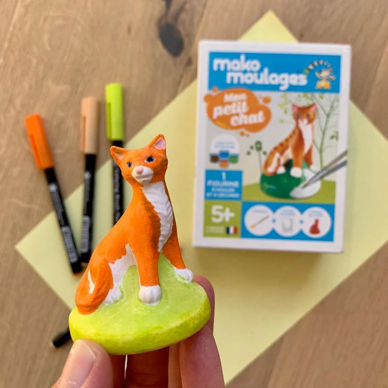 Kit créatif moulage + peinture - Chat