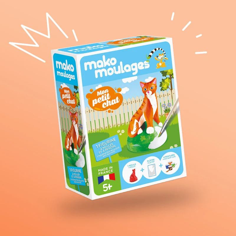 Kit créatif moulage + peinture - Chat