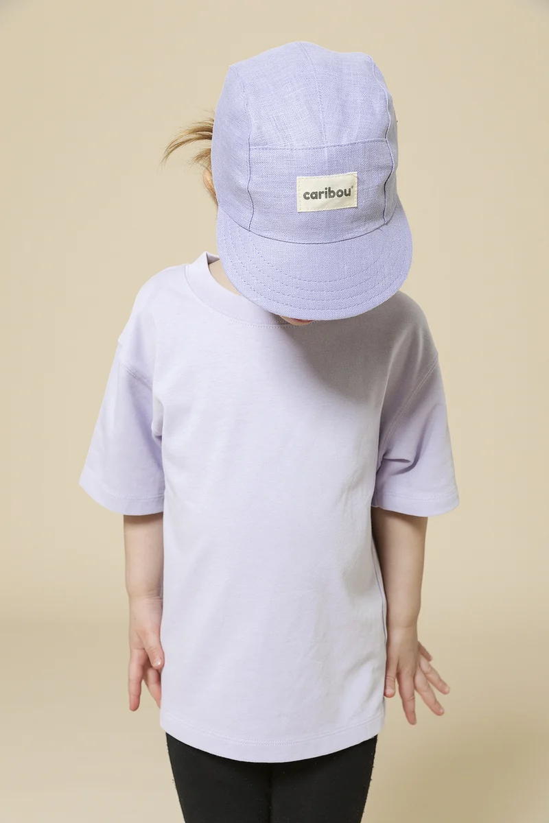 Casquette Caribou en lin - Lavande