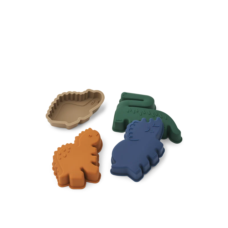 Moules à sable | Paquet de 4 - Dino