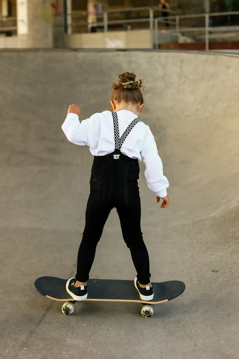 Collant à bretelles - Black checked
