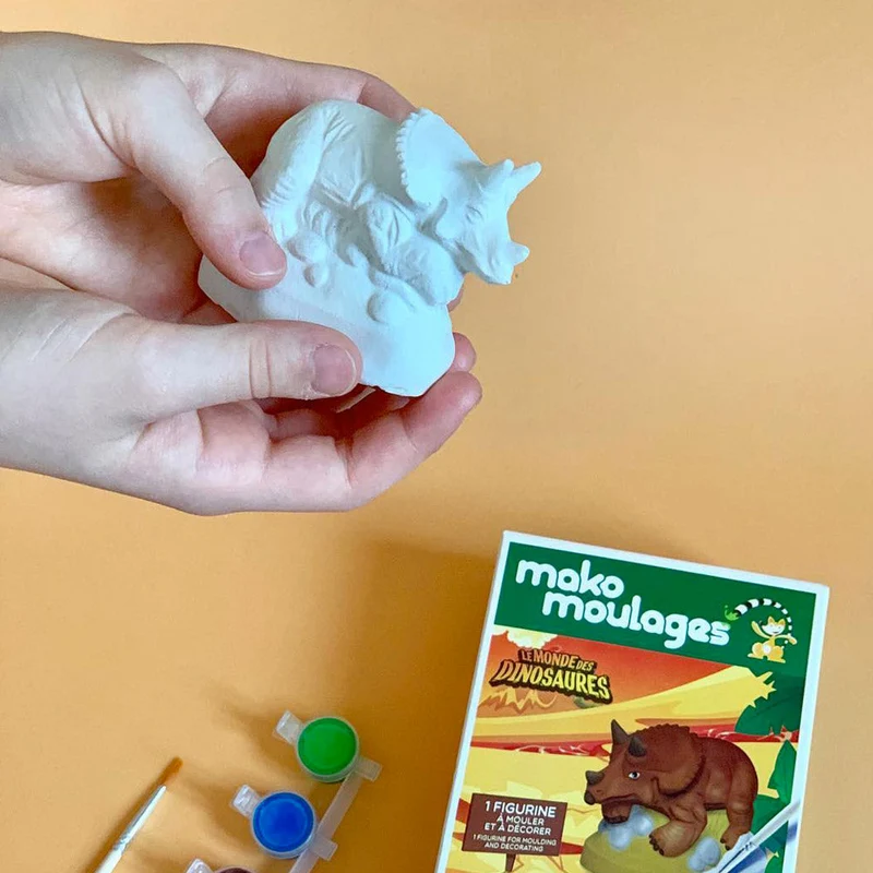Kit créatif moulage + peinture - Tricératops