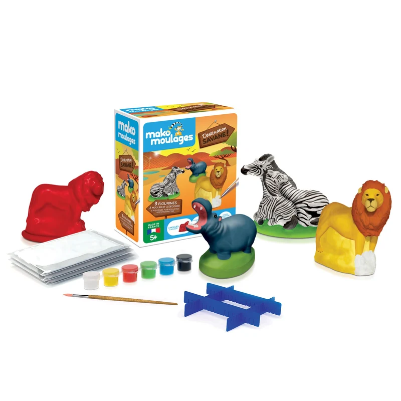 Kit créatif moulage + peinture (3) - Savane