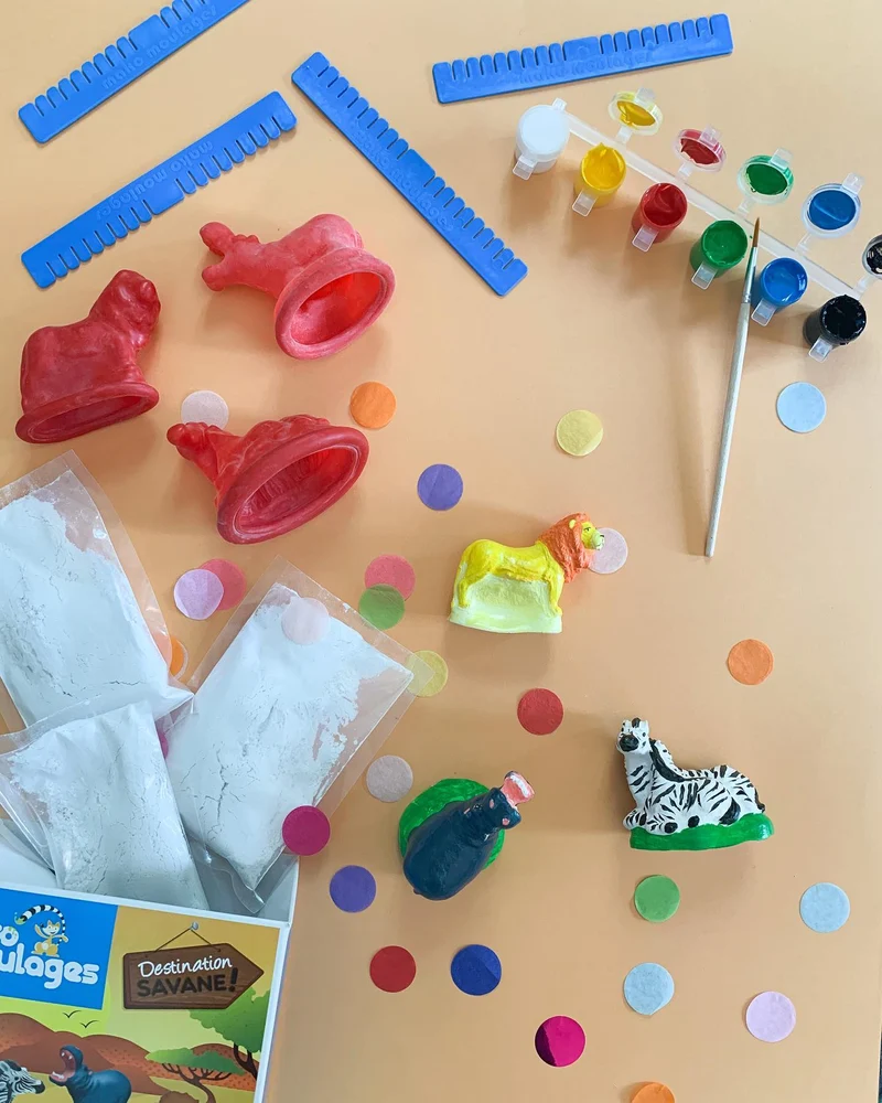 Kit créatif moulage + peinture (3) - Savane