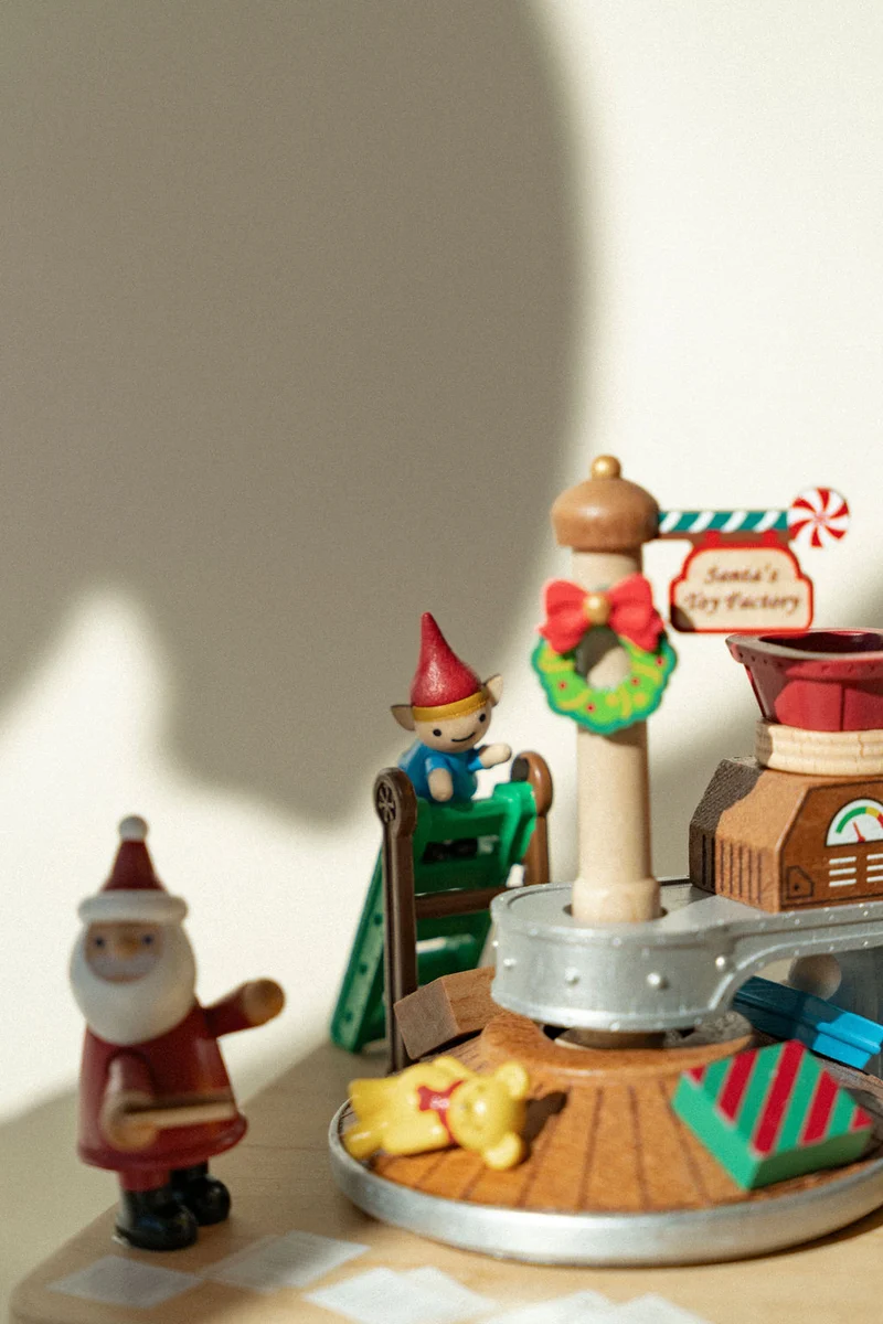 Boite musicale en bois - Fabrique du Père-Noël