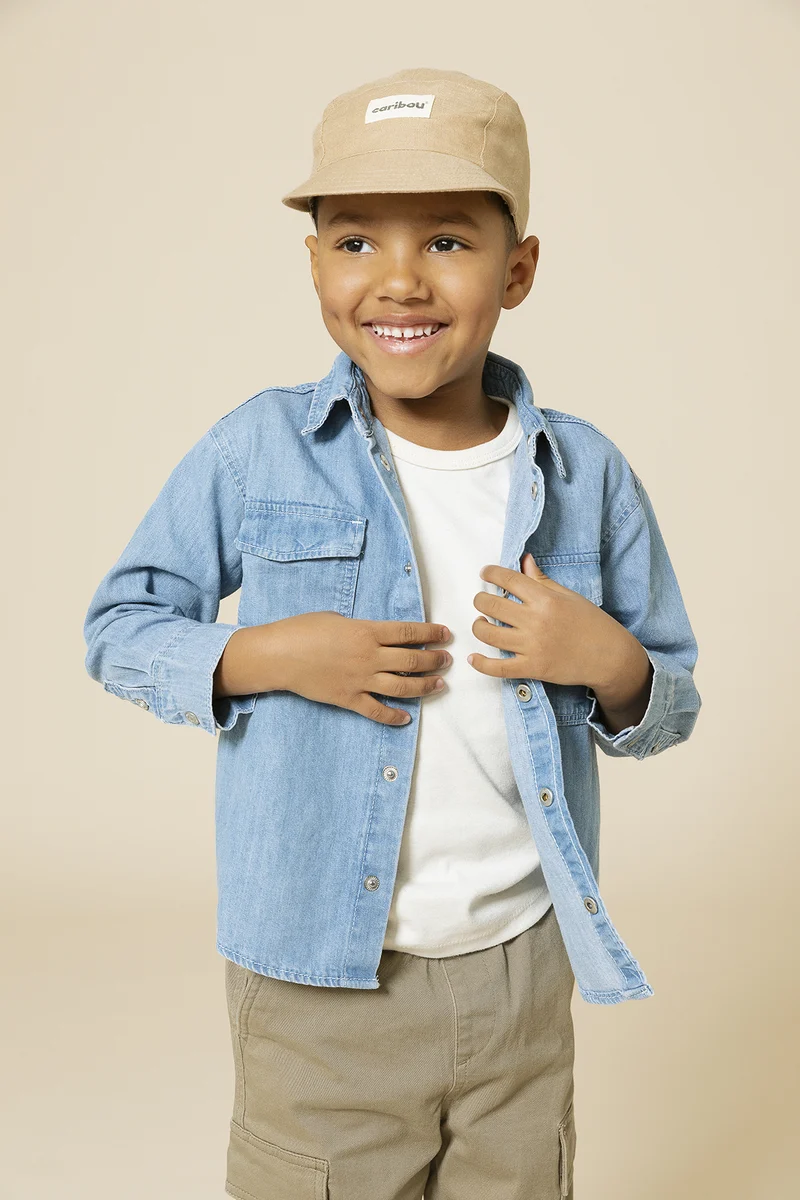 Casquette Caribou en lin - Sable