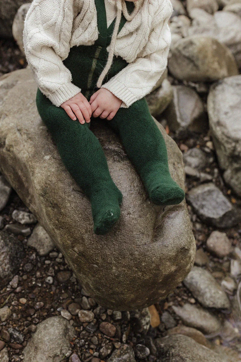 Collant à bretelles avec pieds | TEDDY - Dark forest