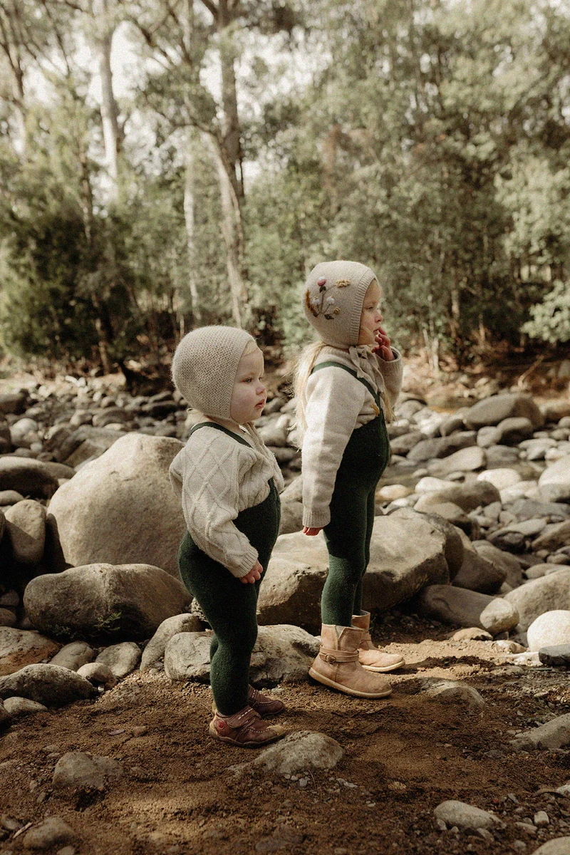 Collant à bretelles avec pieds | TEDDY - Dark forest