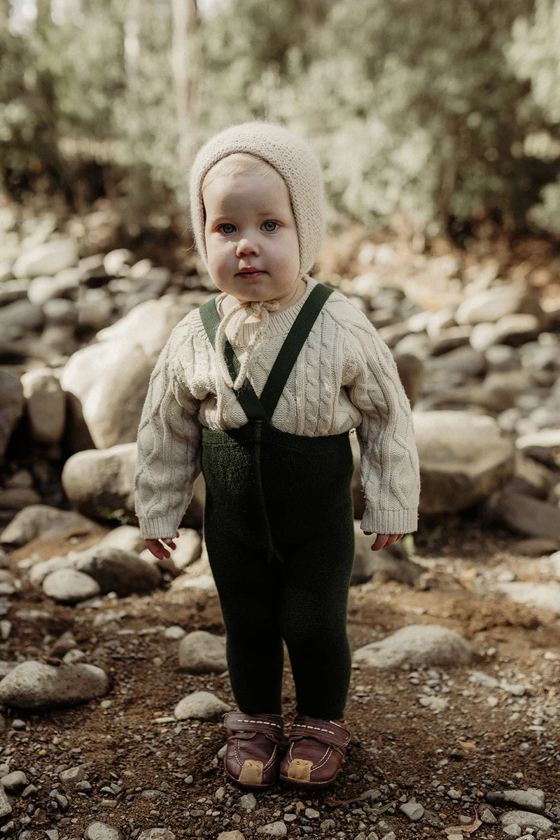 Collant à bretelles avec pieds | TEDDY - Dark forest