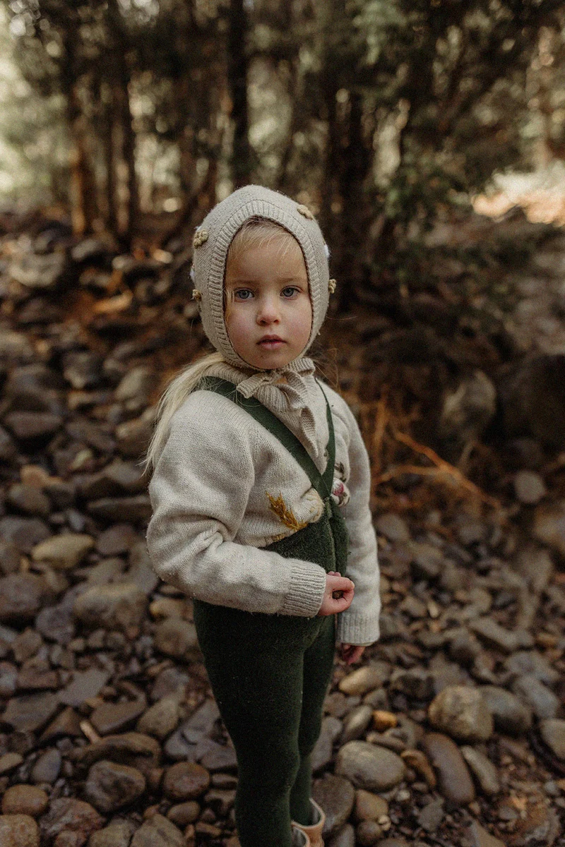 Collant à bretelles avec pieds | TEDDY - Dark forest