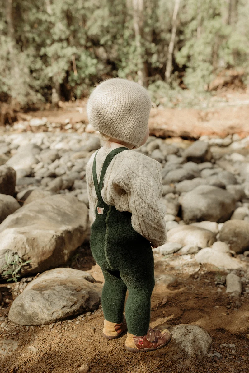 Collant à bretelles avec pieds | TEDDY - Dark forest