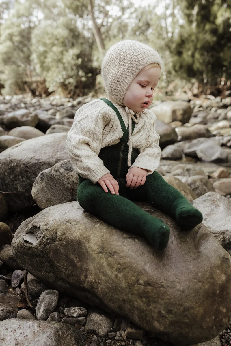Collant à bretelles avec pieds | TEDDY - Dark forest