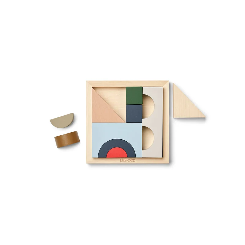 Casse-tête en bois géo | Ishan - Multi