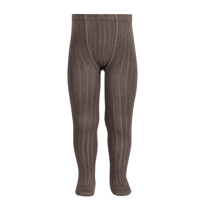 Collant côtelé | coton - Truffe
