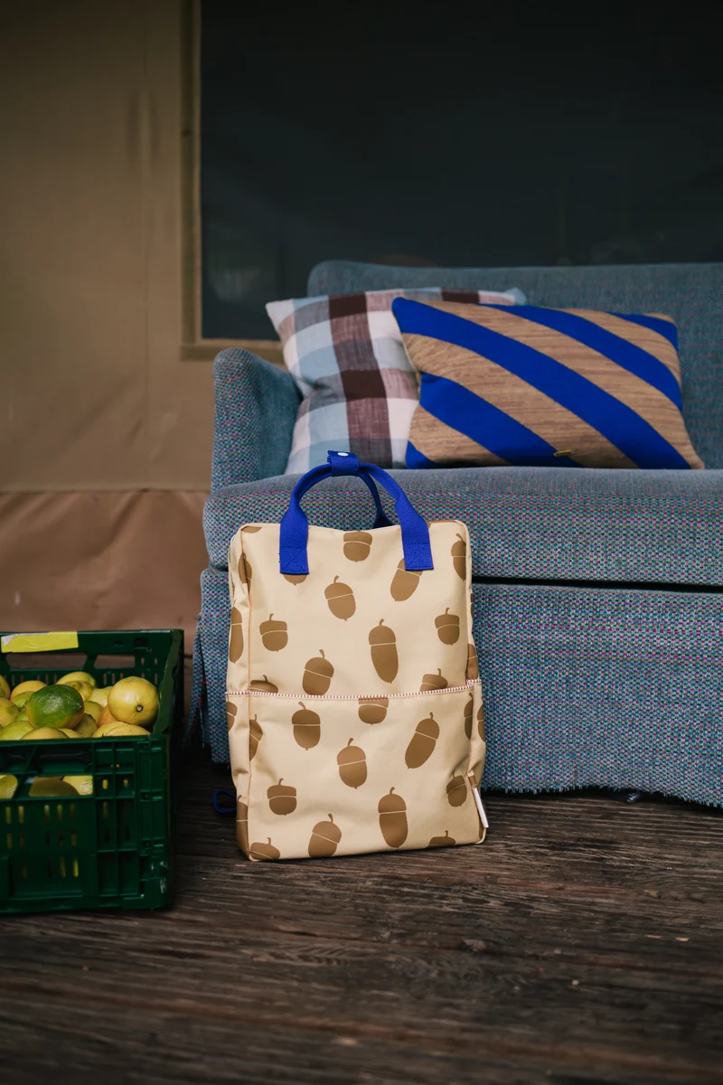 Grand sac à dos recyclé | Special - Acorn / Scout yellow
