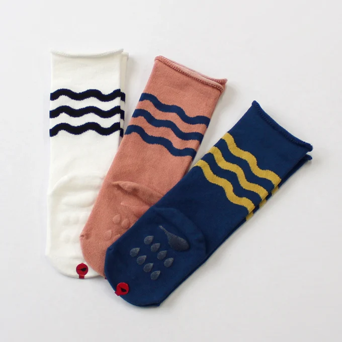 Chaussettes hautes antidérapantes - Vagues