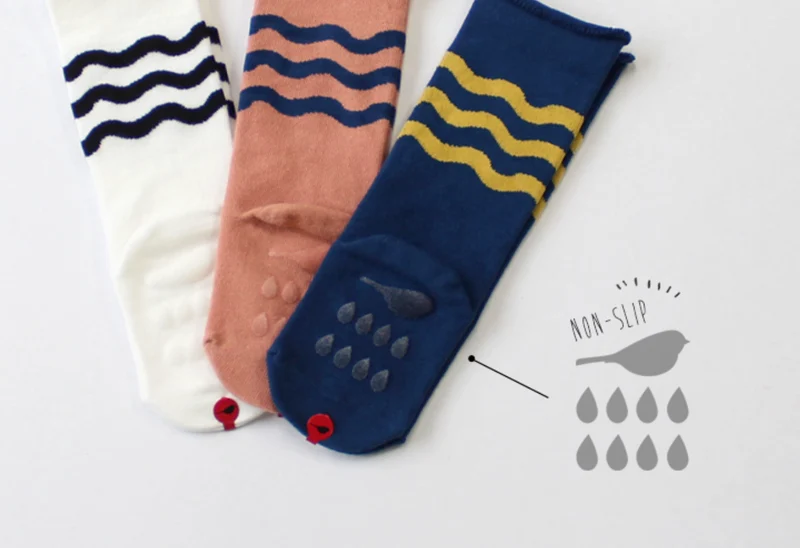 Chaussettes hautes antidérapantes - Vagues