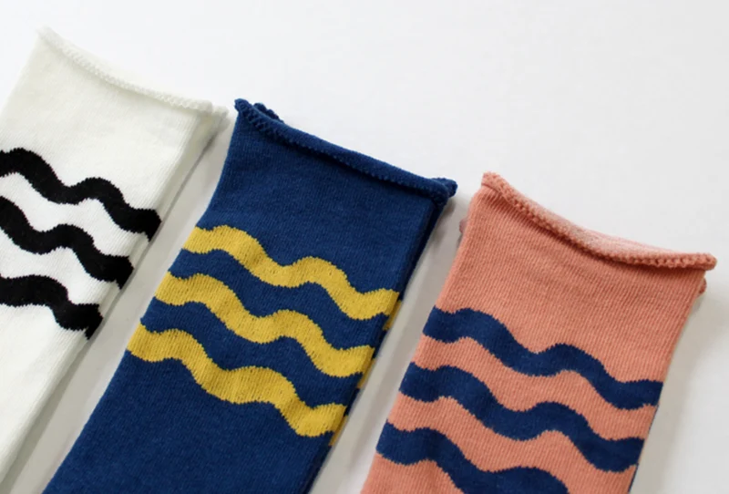 Chaussettes hautes antidérapantes - Vagues