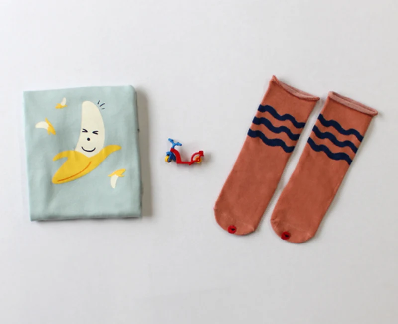 Chaussettes hautes antidérapantes - Vagues