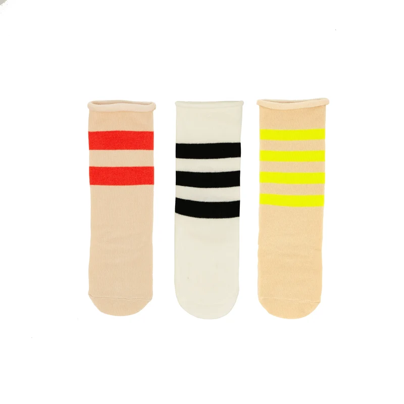 Chaussettes hautes antidérapantes - Rayures