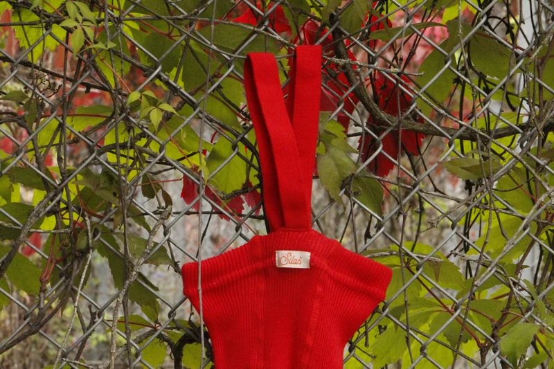 Collant à bretelles - Love red