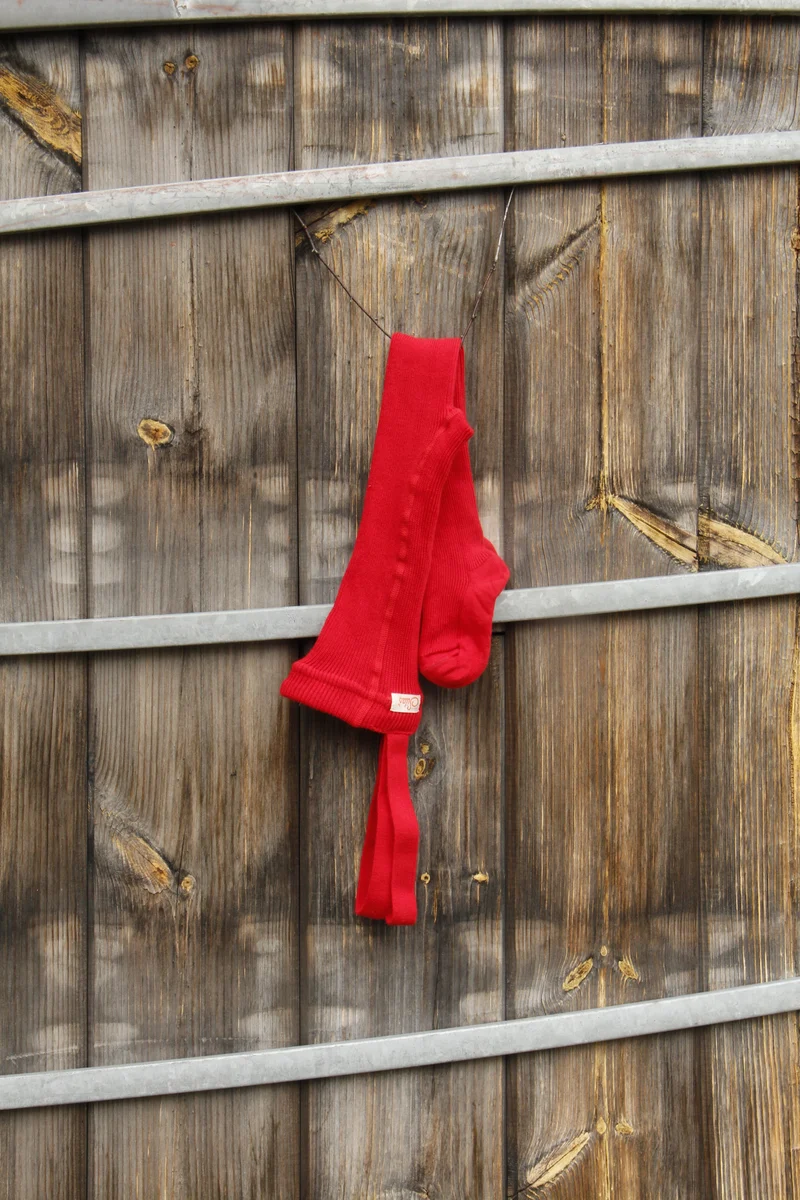 Collant à bretelles - Love red