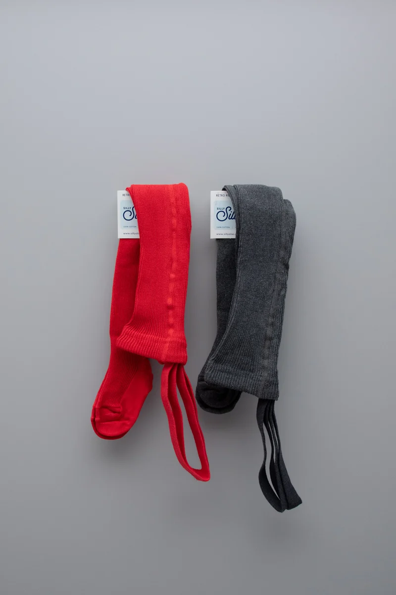 Collant à bretelles - Love red