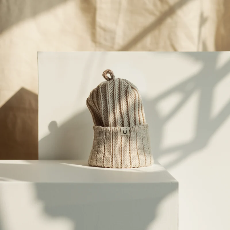 Tuque SORBET laine mérinos | mi-saison - Vanille | érable
