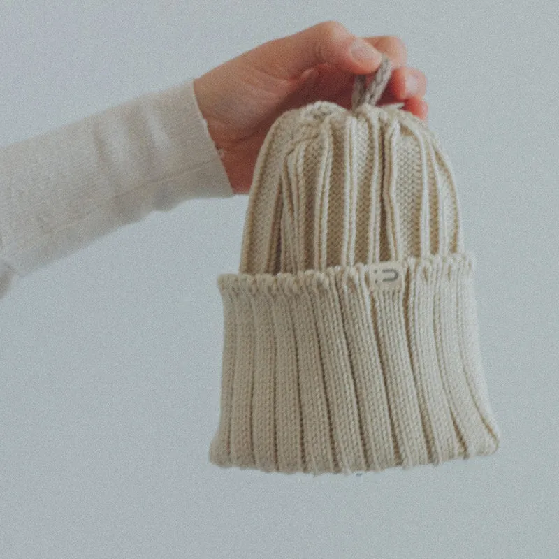 Tuque SORBET laine mérinos | mi-saison - Vanille | érable