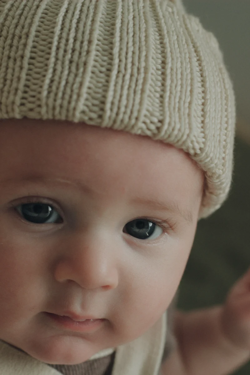 Tuque SORBET laine mérinos | mi-saison - Vanille | érable