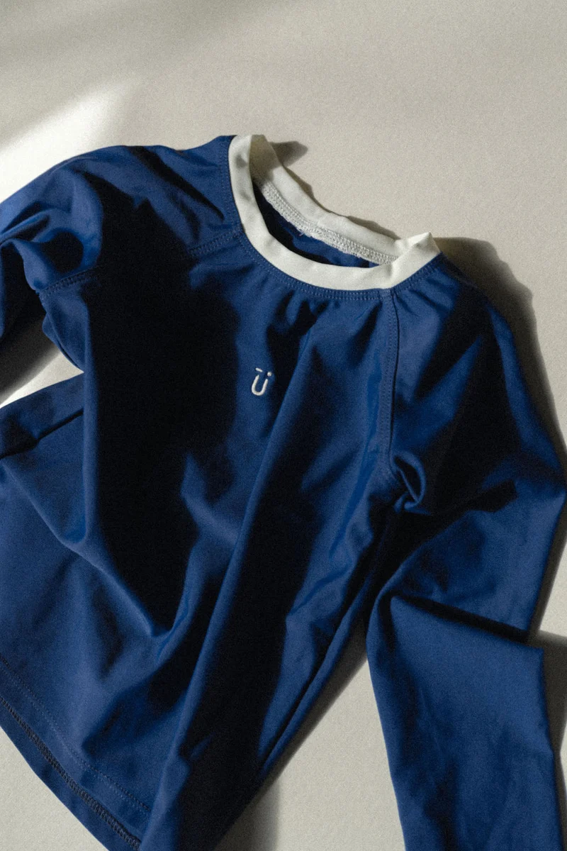Maillot rashguard unisexe ♻️ | Maurice - Marine