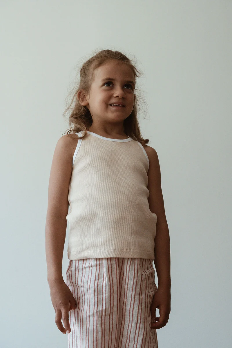 Camisole côtelé | Casa - French clay