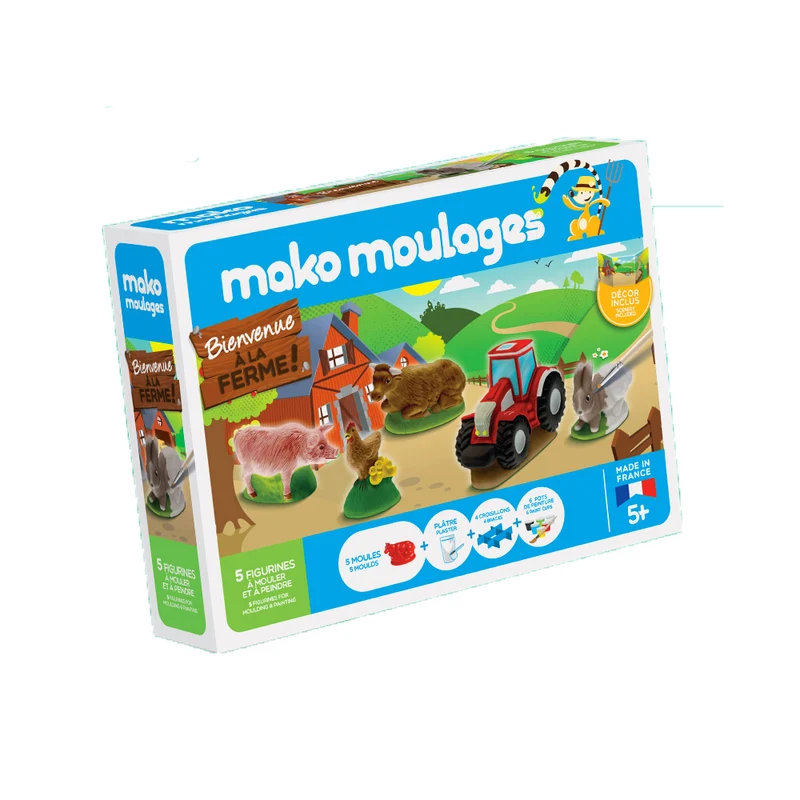 Kit créatif moulage + peinture (5) - Ferme