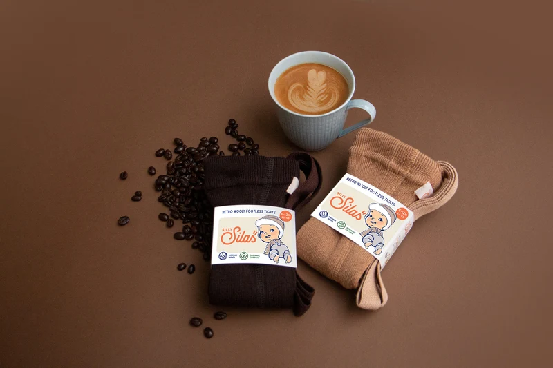 Collant à bretelles | Mérinos - Expresso brown