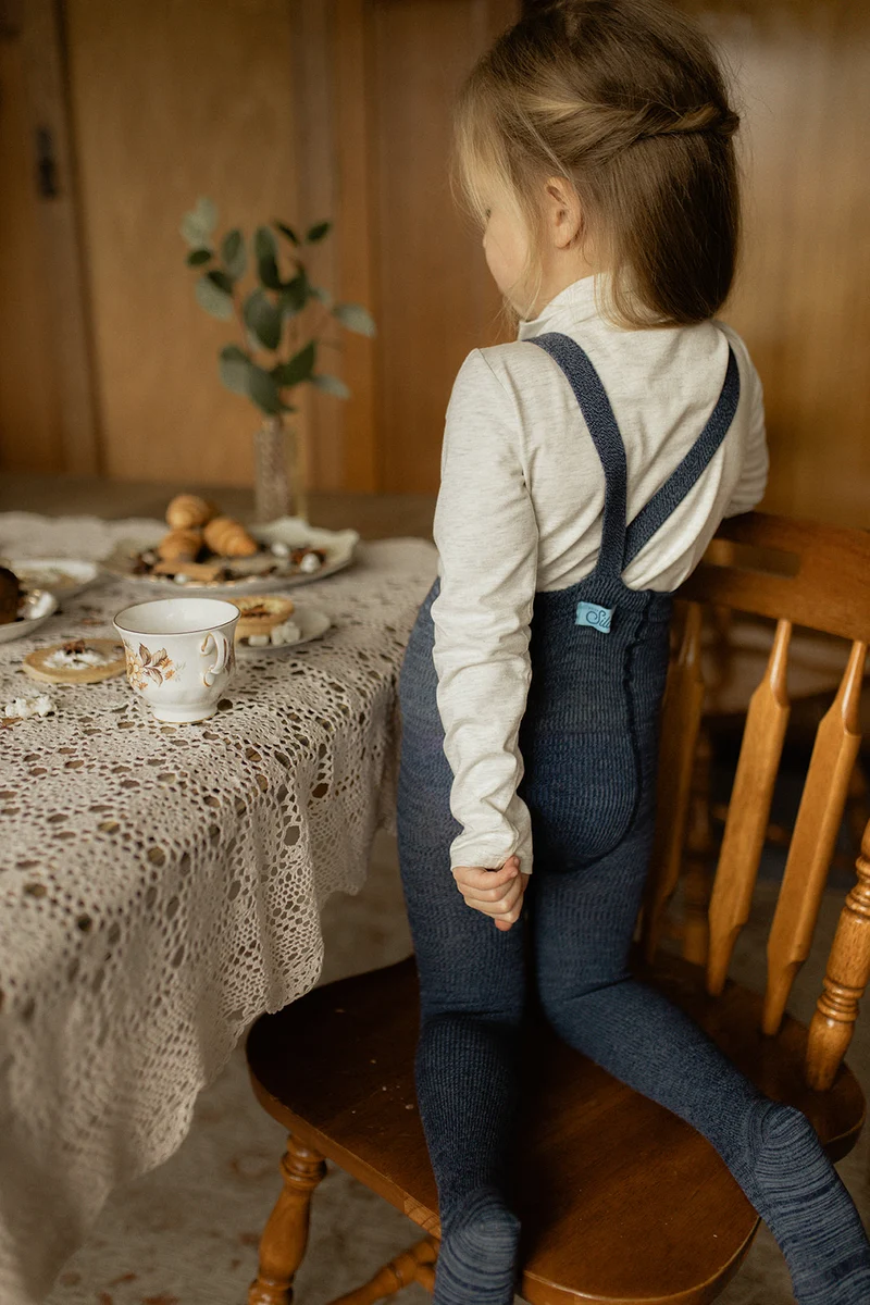 Collant à bretelles - Denim