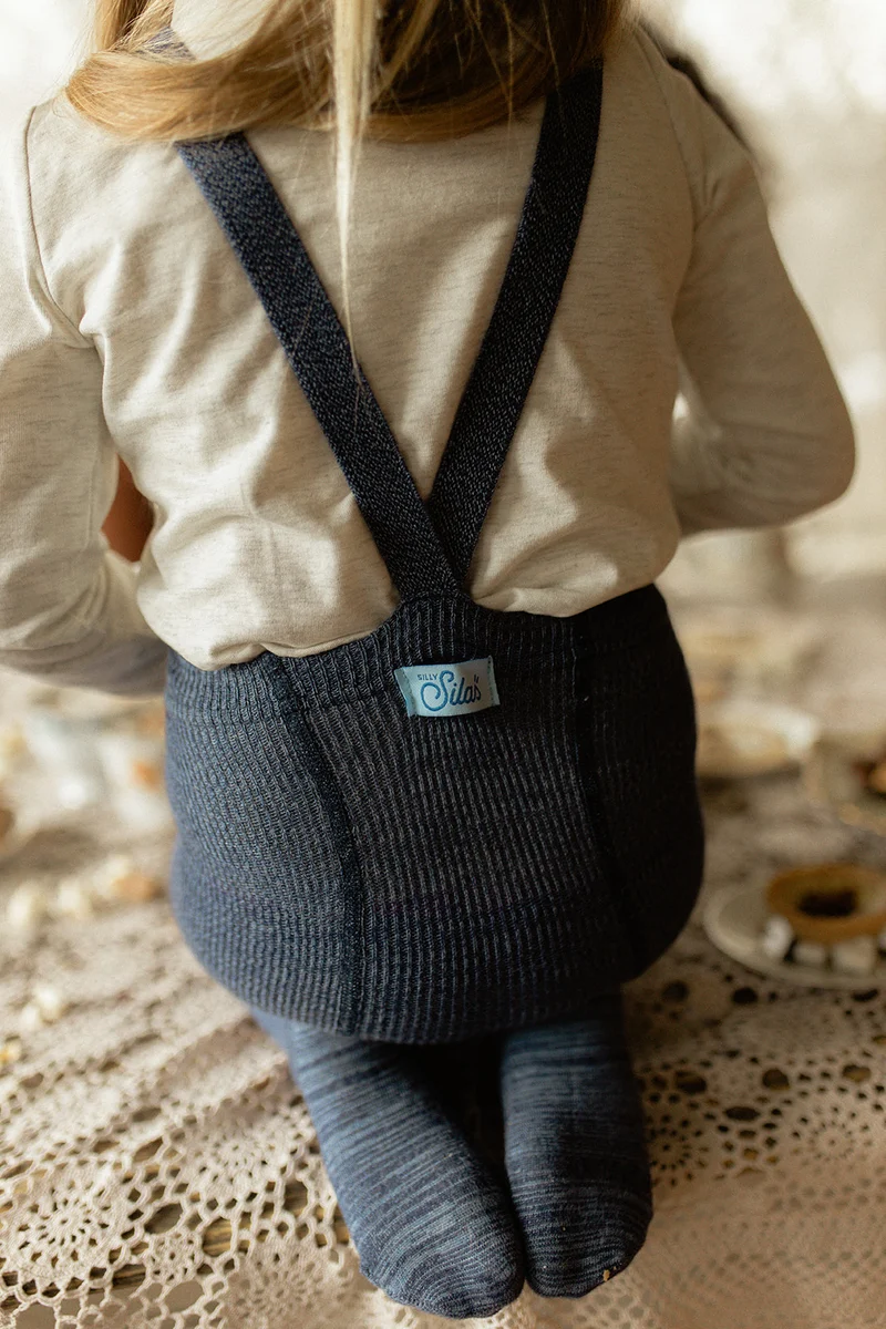 Collant à bretelles - Denim
