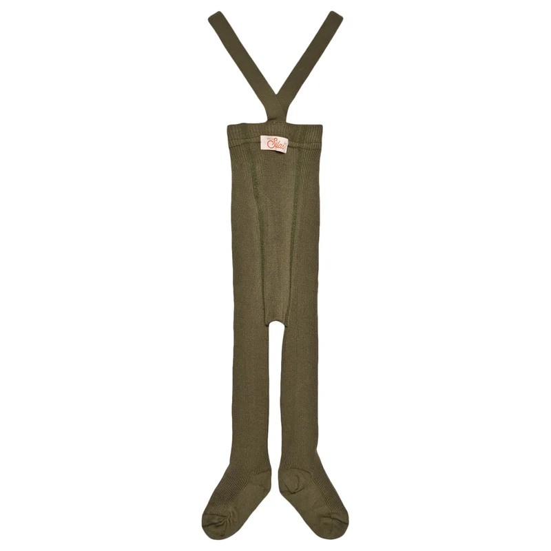 Collant à bretelles - Olive
