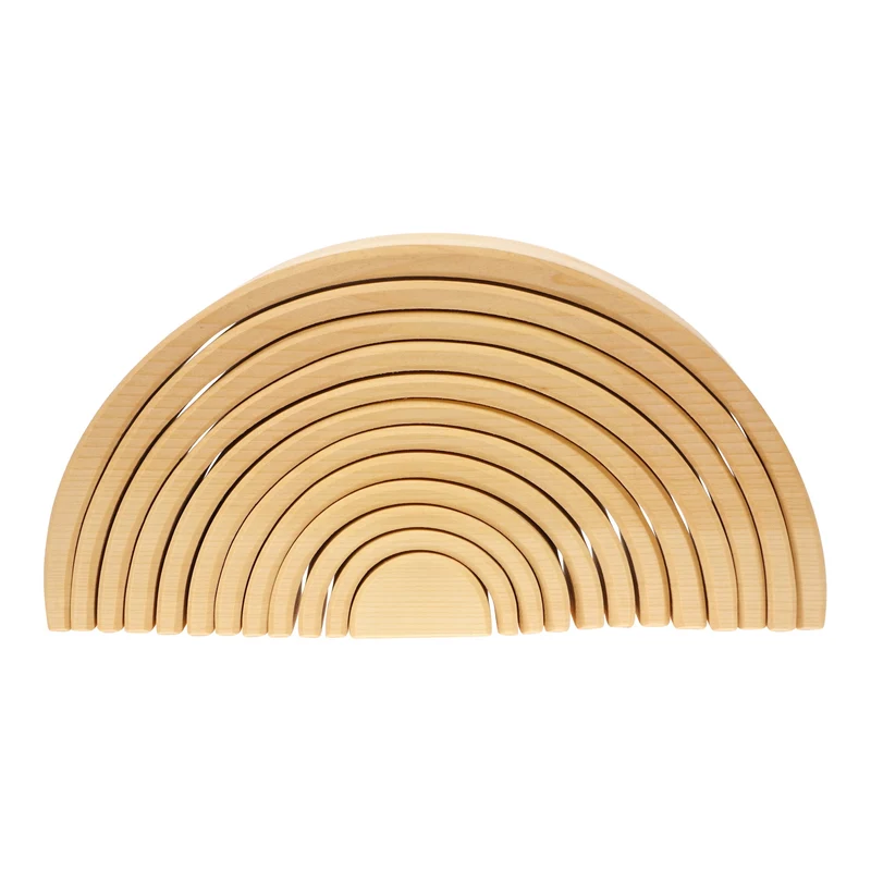 Arc-en-ciel de bois - Naturel (3 formats)